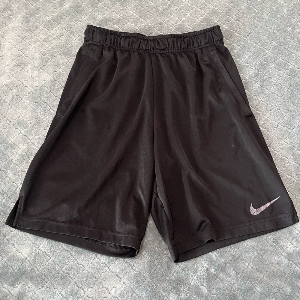 Nike Dri-FIT Mens Shorts Black Just Do‎ It Graphic Athletic Training Small